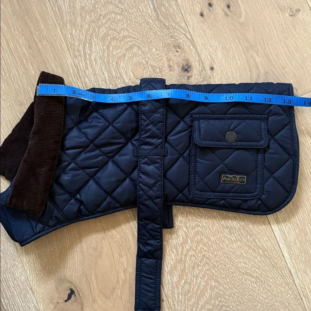 Ralph Lauren Fleece-Lined Dog Quilted Barn Jacket Sz L